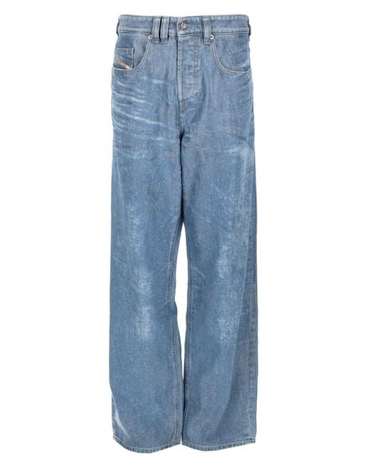 DIESEL Blue High Rise Jeans for men