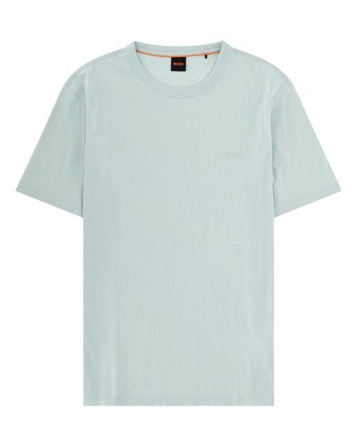 Boss Blue T-Shirt Con Logo for men
