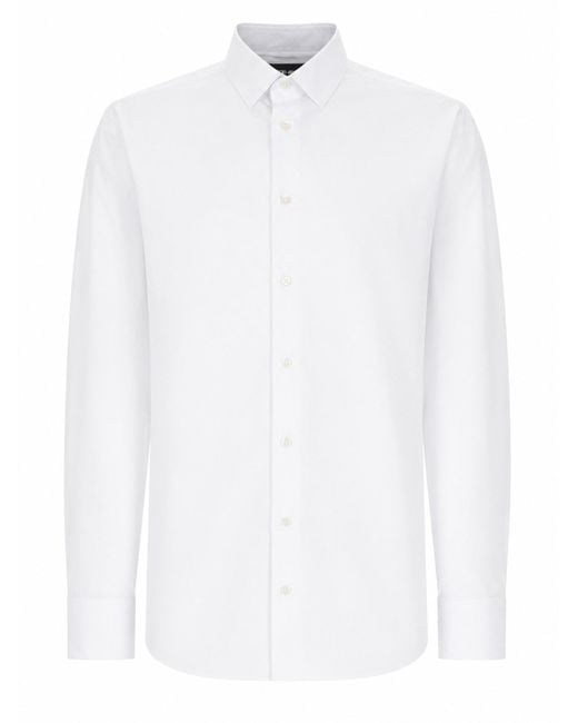 Giorgio Armani White Camicia Slim Fit for men
