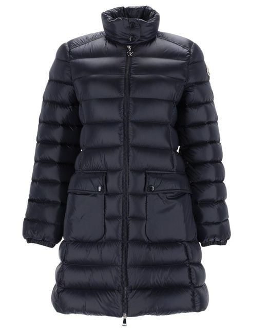 Moncler Blue Genet Long Down Jacket