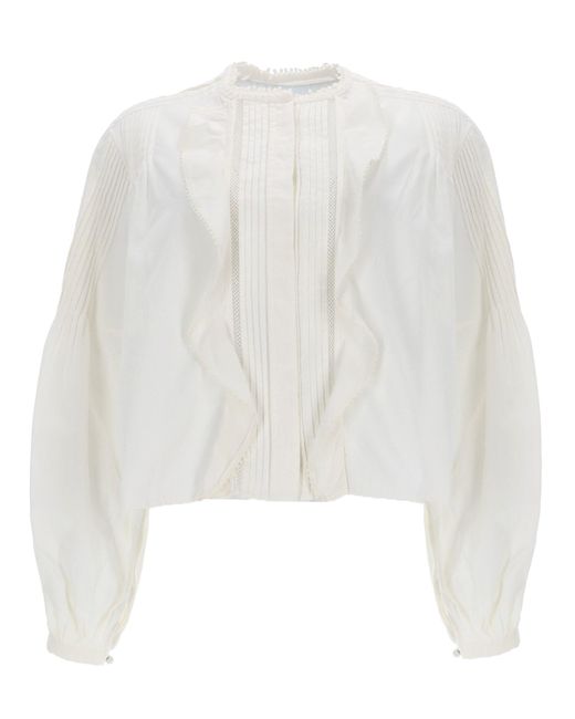 Isabel Marant White "Cubraly" Shirt