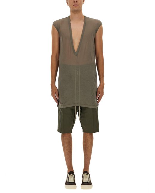 Rick Owens Green T-Shirt "Dylan" for men