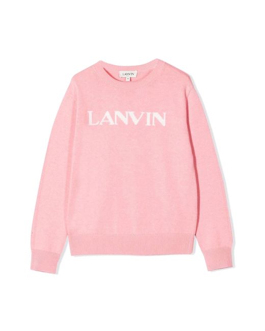 Pullover Con Logo di Lanvin in Pink