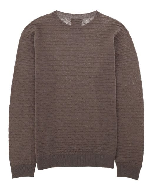 Giorgio Armani Brown Maglia Girocollo for men