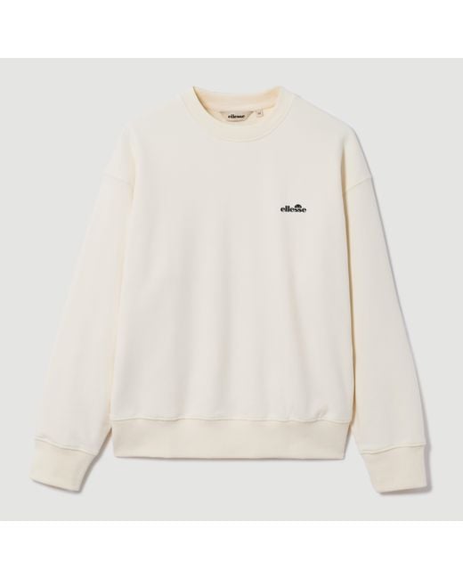 Ellesse White Corcolle Sweatshirt for men