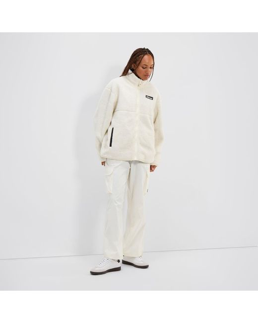 Ellesse White Valgarde Jacket Off