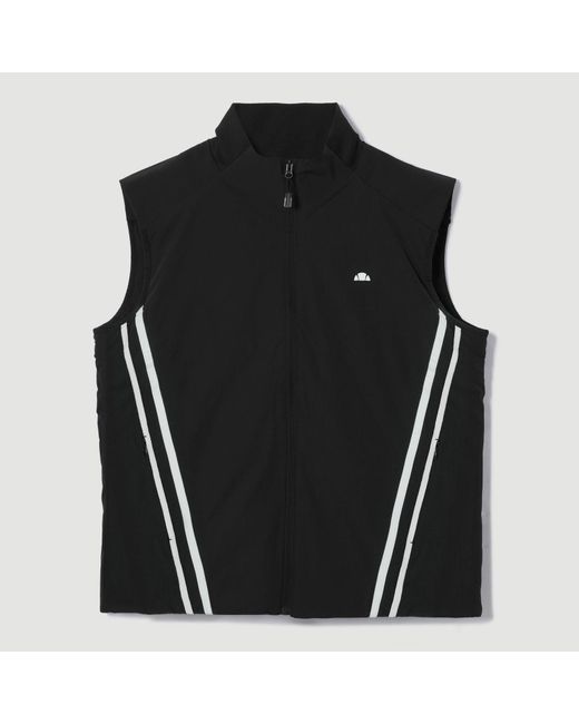 Ellesse Black Rushano Gilet for men