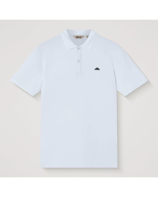 Ellesse White Edmond Polo for men