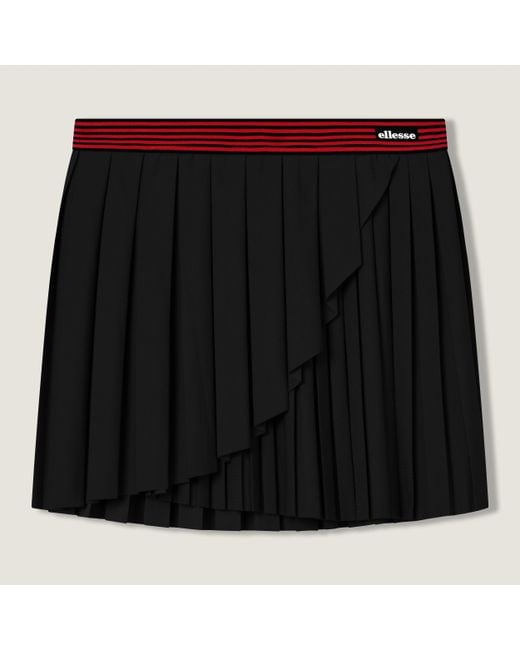 Ellesse Black Court Pleat Tennis Skirt