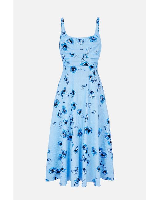 Emilia Wickstead Blue Verena Dress