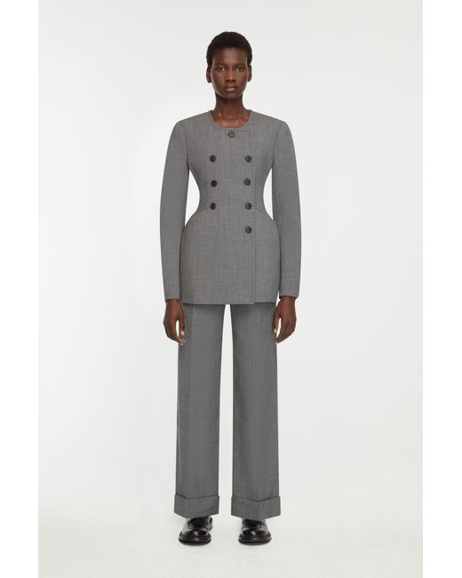 Emilia Wickstead Gray Dalva Jacket
