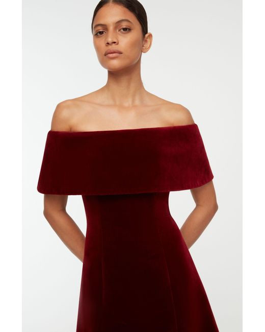 Emilia Wickstead Red Carita Dress
