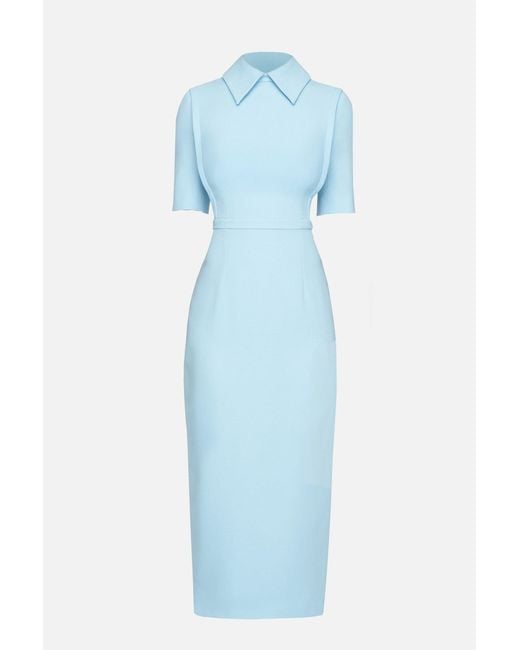 Emilia Wickstead Blue Valletta Dress