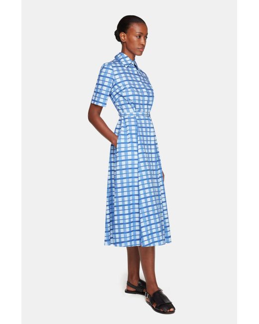 Emilia Wickstead Blue Rubie Dress