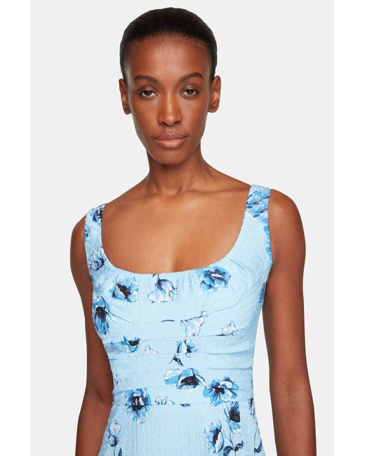 Emilia Wickstead Blue Verena Dress