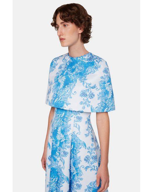 Emilia Wickstead Blue Virginie Cape