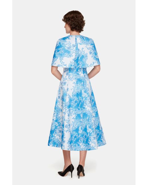 Emilia Wickstead Blue Virginie Cape