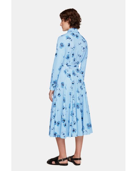 Emilia Wickstead Blue Marione Dress