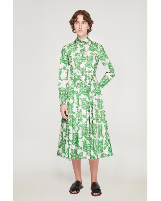 Emilia Wickstead Green Emmalyna Dress