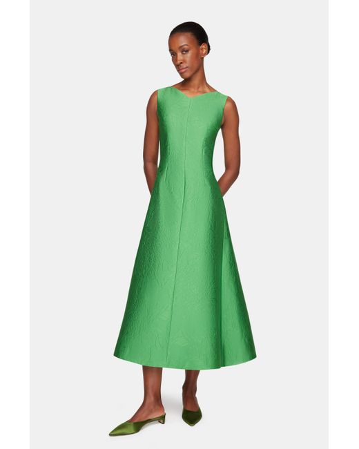 Emilia Wickstead Green Octavie Dress