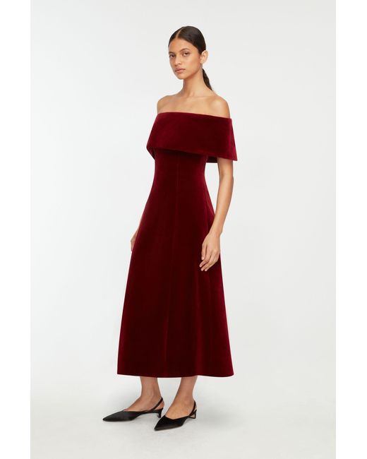 Emilia Wickstead Red Carita Dress