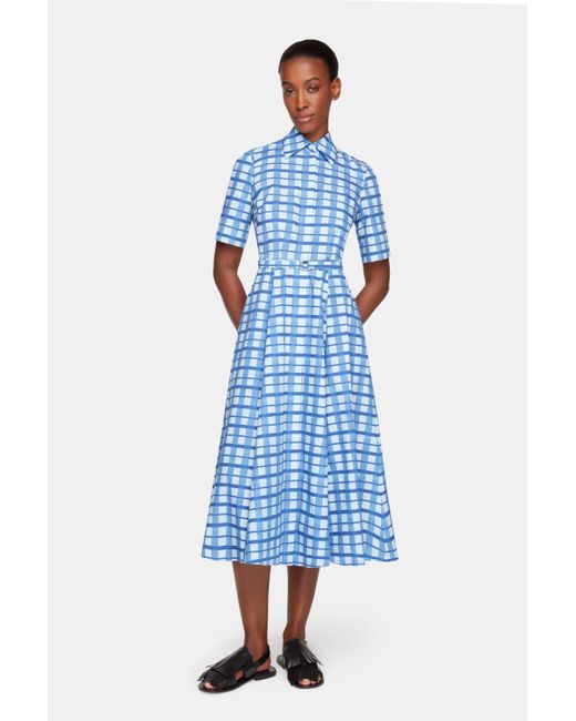 Emilia Wickstead Blue Rubie Dress