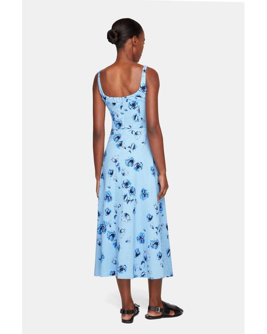 Emilia Wickstead Blue Verena Dress