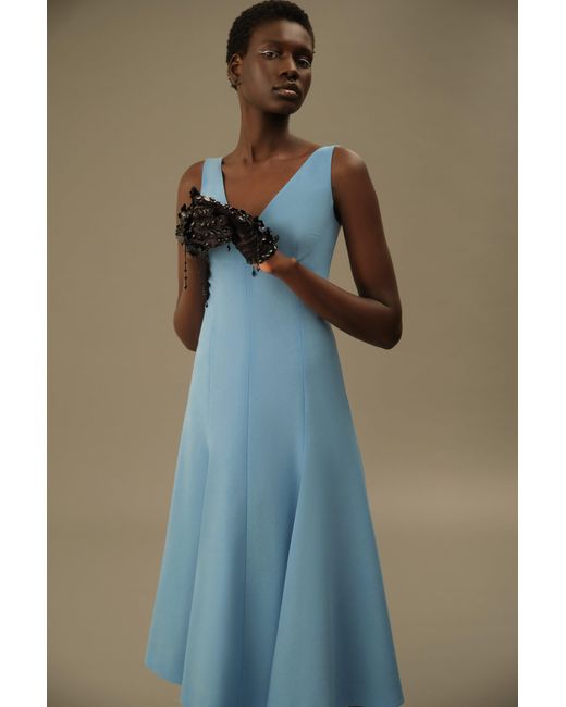 Emilia Wickstead Blue Geneve Dress