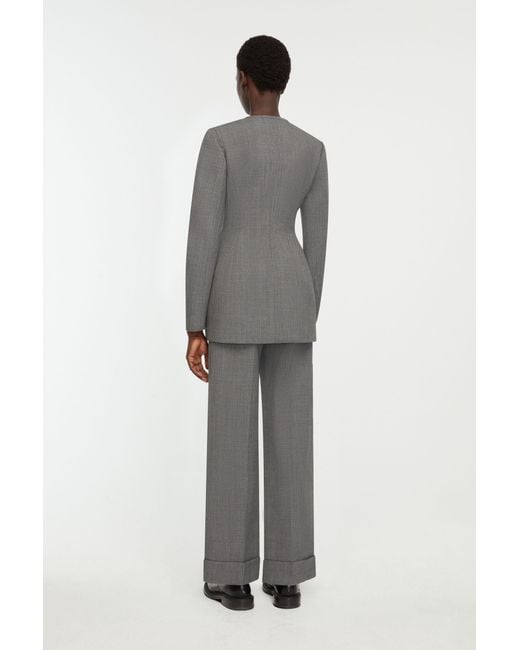 Emilia Wickstead Gray Dalva Jacket