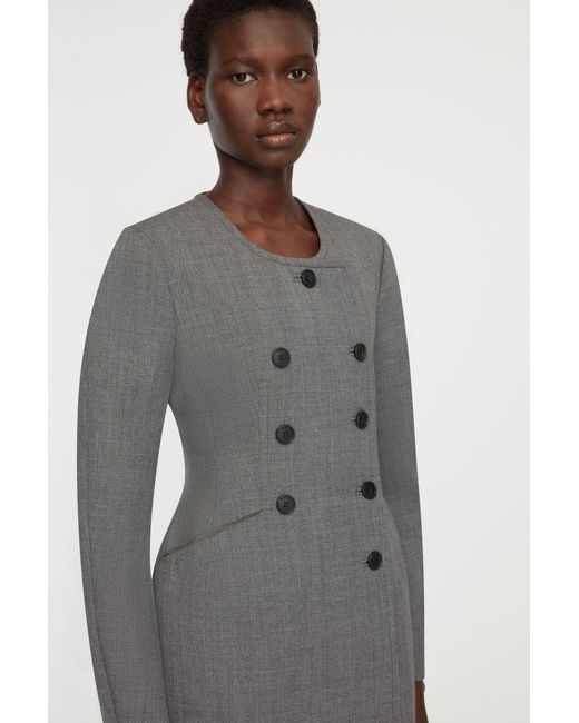 Emilia Wickstead Gray Dalva Jacket
