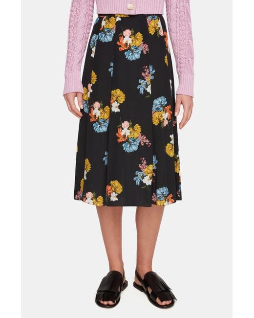 Emilia Wickstead Blue Kenzie Skirt