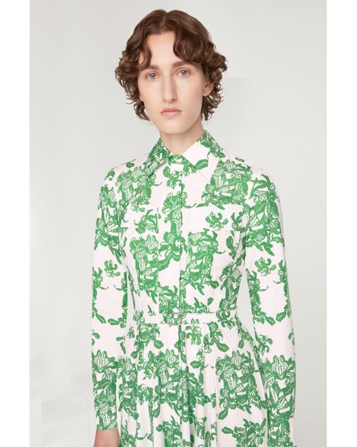 Emilia Wickstead Green Emmalyna Dress