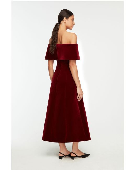 Emilia Wickstead Red Carita Dress