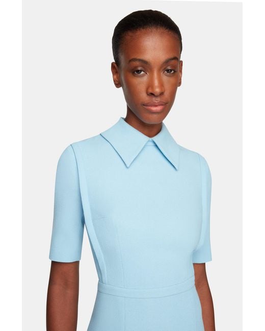 Emilia Wickstead Blue Valletta Dress