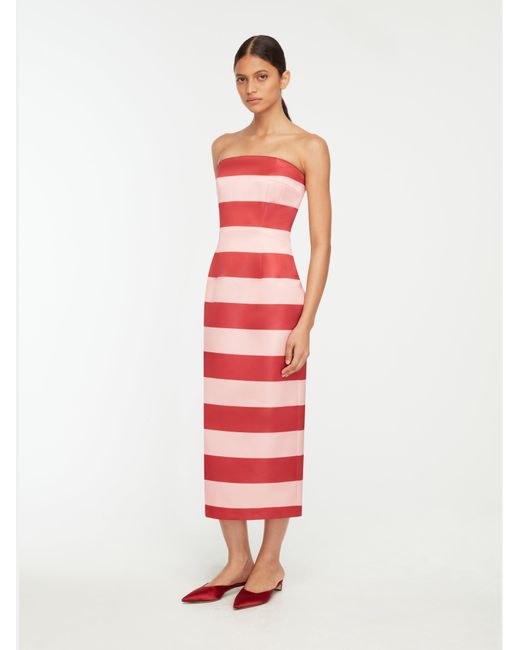 Emilia Wickstead Red Leila Dress