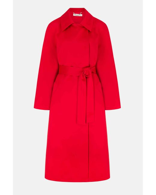 Emilia Wickstead Red Hasina Coat