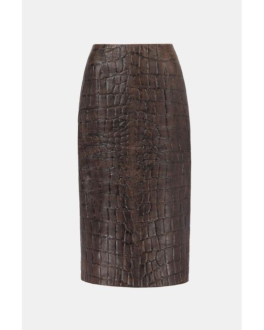 Emilia Wickstead Brown Loretta Skirt