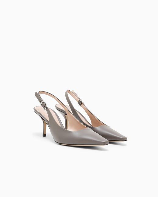 Emporio Armani White Decollete Shoe