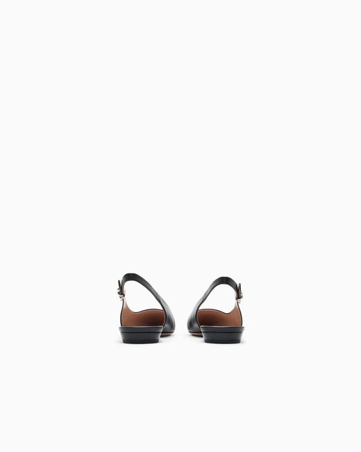 Emporio Armani White Ballet Flat