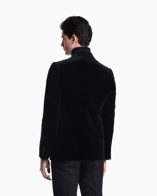 Emporio Armani Black Single-Breasted Jacket for men