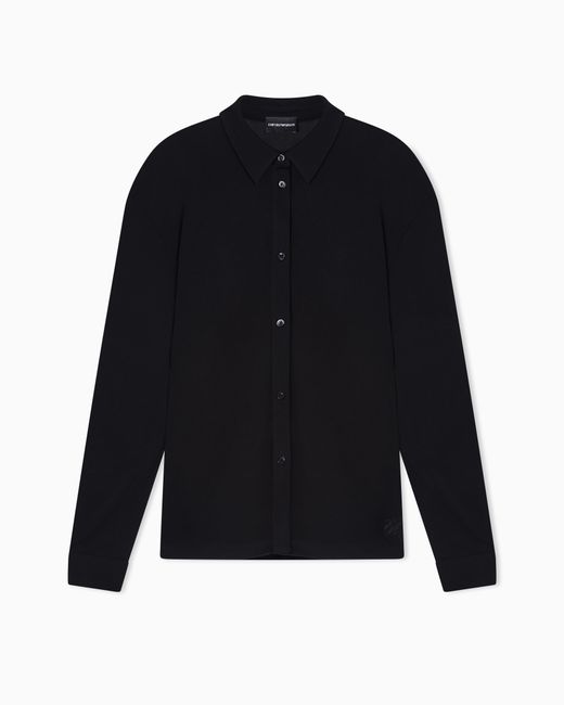 Emporio Armani Blue Twin-Set Effect Shirt