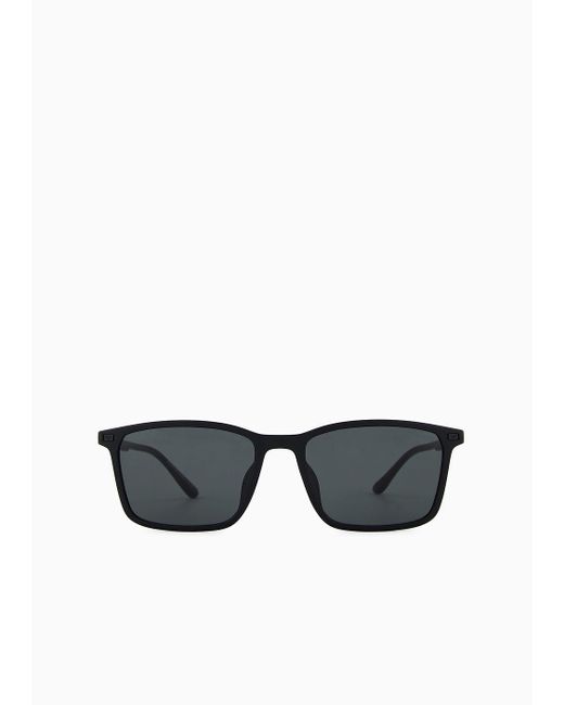 Gafas De Sol De Forma Rectangular Emporio Armani de hombre de color Black
