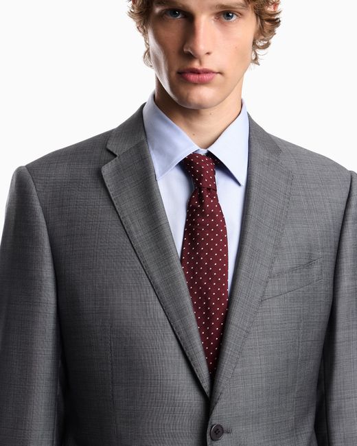 Emporio Armani Gray Lined Suit for men