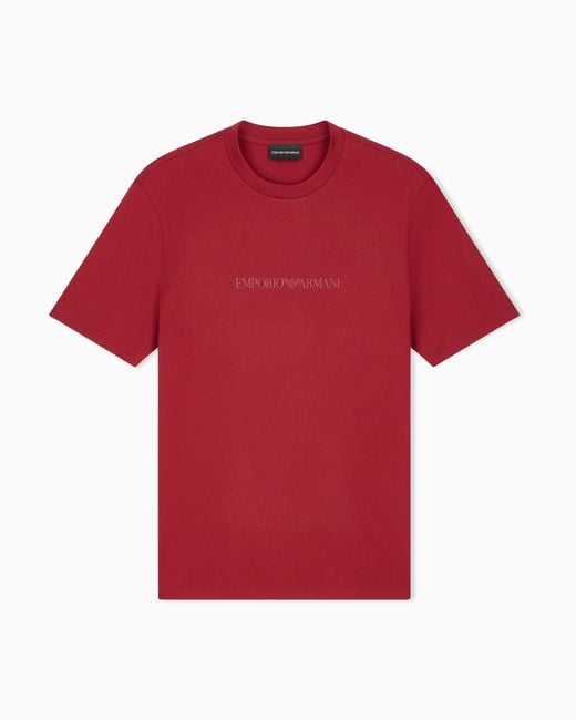 Emporio Armani Red T-Shirt Essential Slim Fit for men