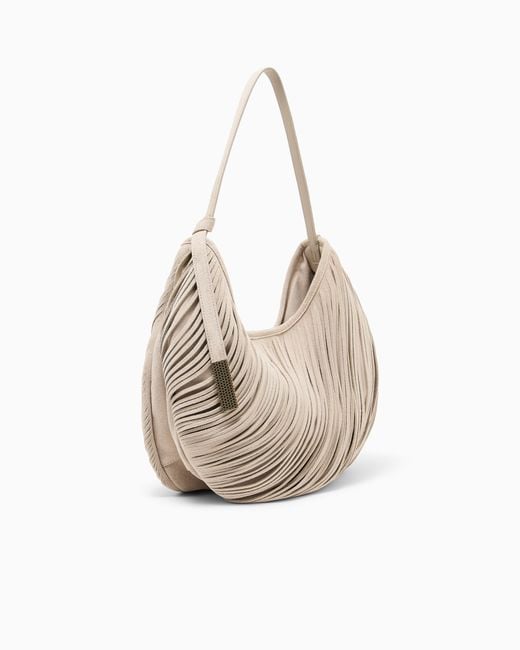 Emporio Armani Natural Oversized Shoulder Bag