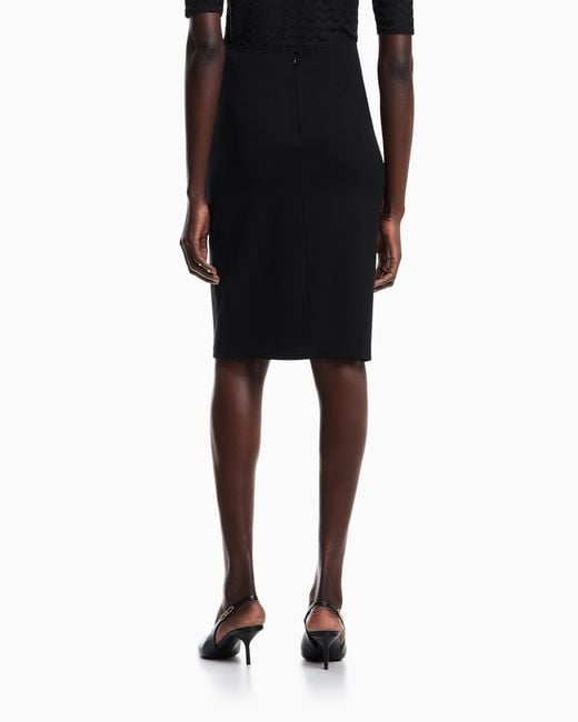 Emporio Armani Black Knee Length Skirt