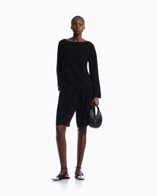 Emporio Armani Black Bermuda Shorts