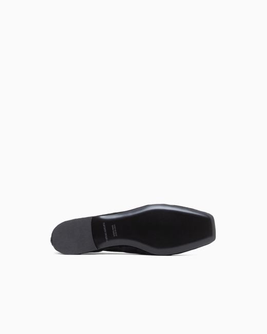 Emporio Armani White Ballet Flats