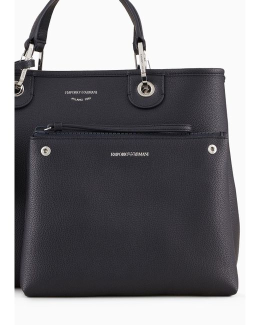 Bolso Shopper Myea Bag Mediano Con Estampado De Ciervo Emporio Armani de color Black