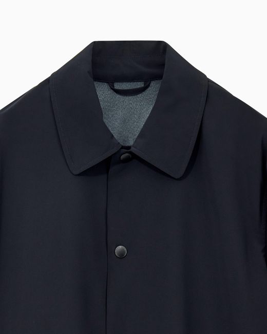 Emporio Armani Blue Trench Coat for men